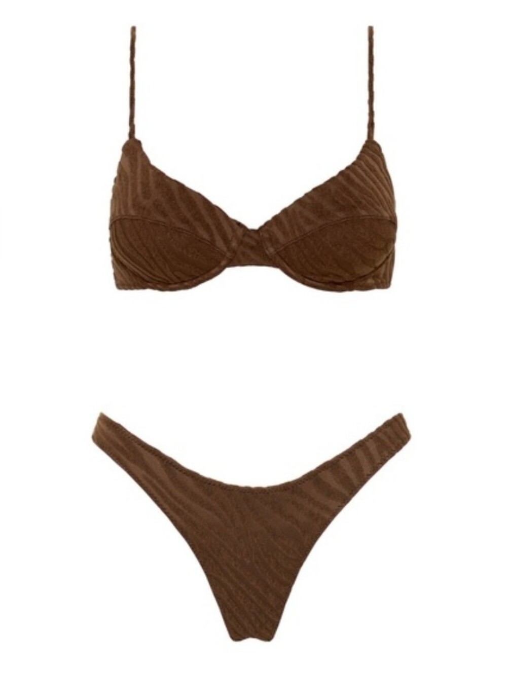 Triangl SARIA Kaye Umber browr zebra print bikini small